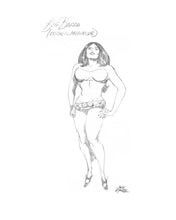 Load image into Gallery viewer, Rare Big Barda Sketch Print