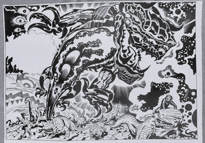 Jack Kirby SIGNED Devil Dinosaur lithograph