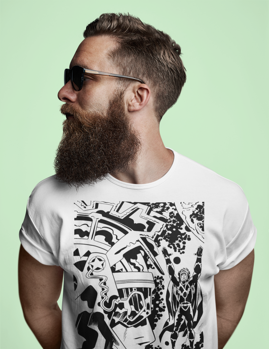 Jack King Kirby Galactic Warrior T-Shirt